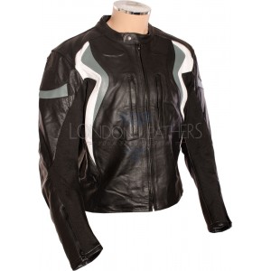 RTX Motorrad Black Leather Motorcycle Jacket